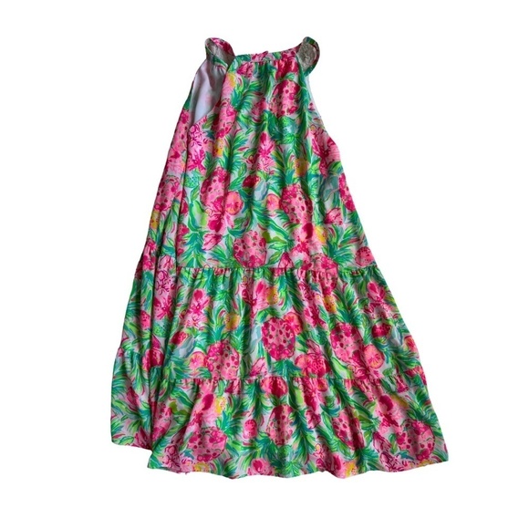 Lilly Pulitzer Carolane Lileeze Halter Swing Dress Pear Necessities Large - Picture 3 of 6